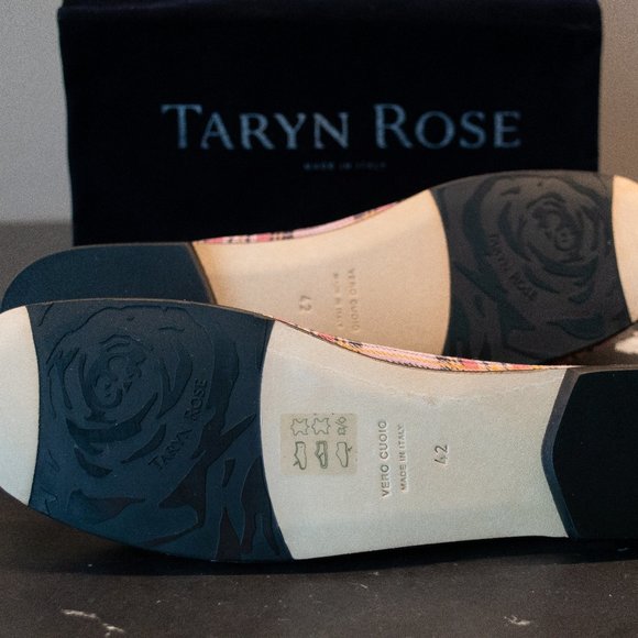 NEW! Taryn Rose Breck Plaid Pink Shoes Size 42. - Picture 7 of 11